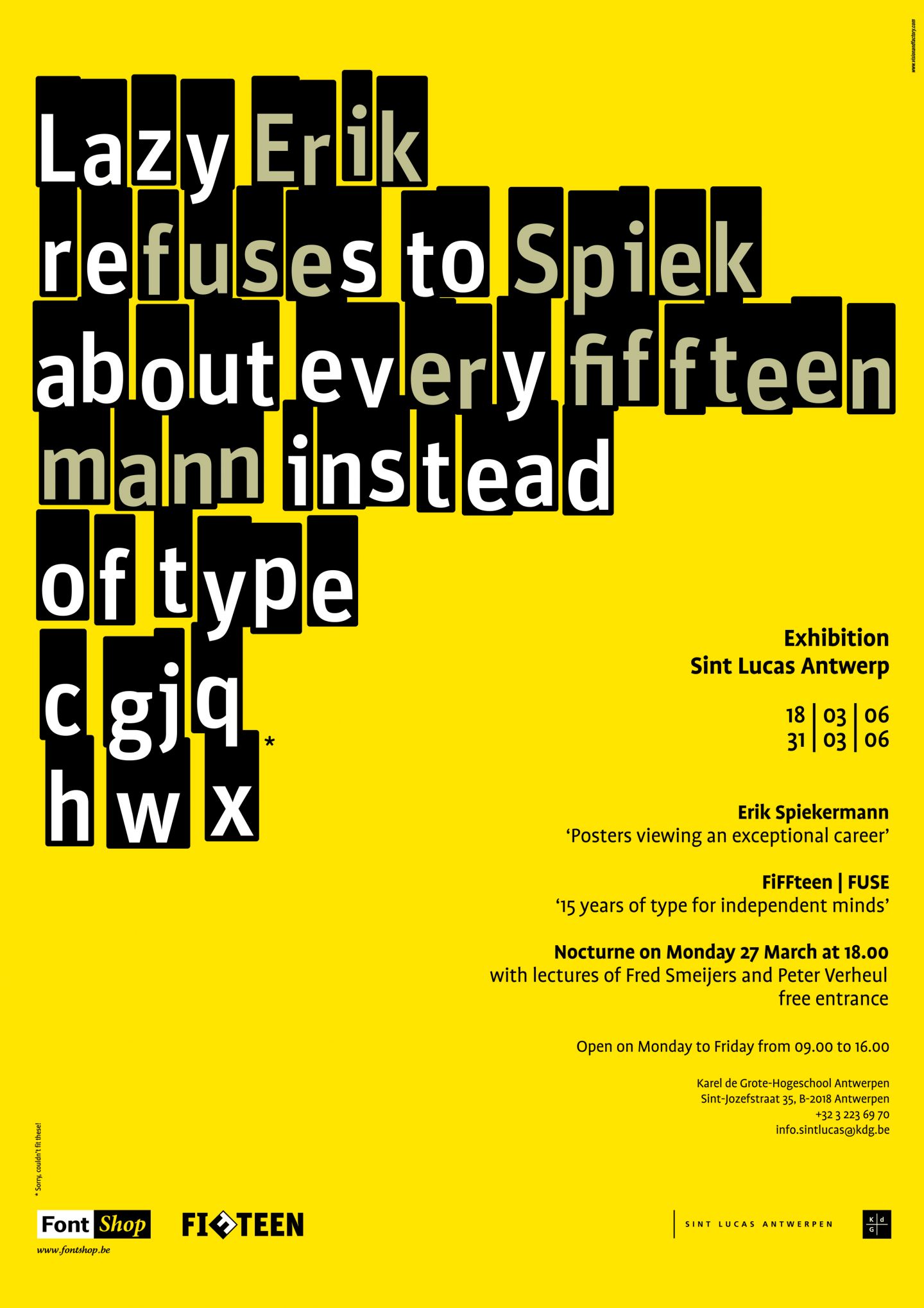 hugo-puttaert-sint-lucas-antwerp-poster-erik-spiekermann-fiffteen-fuse